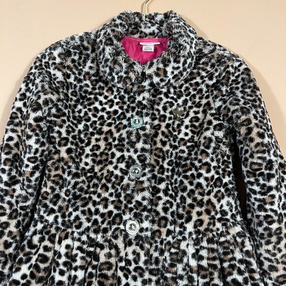 Juice Couture Kids Lined Animal Print Jacket - Picture 3 of 11